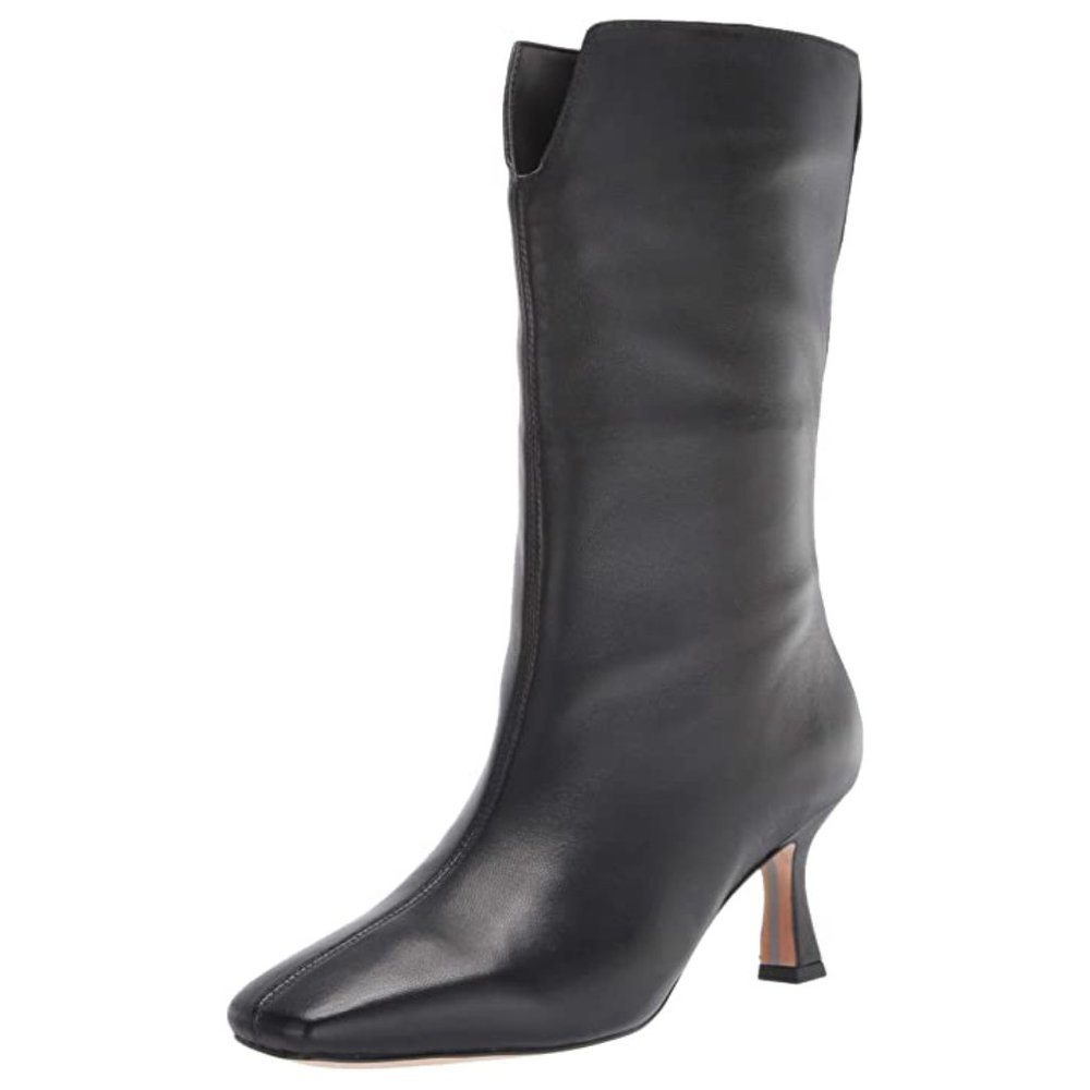 Sam Edelman Lolita Mid-Shaft Black Leather Boots